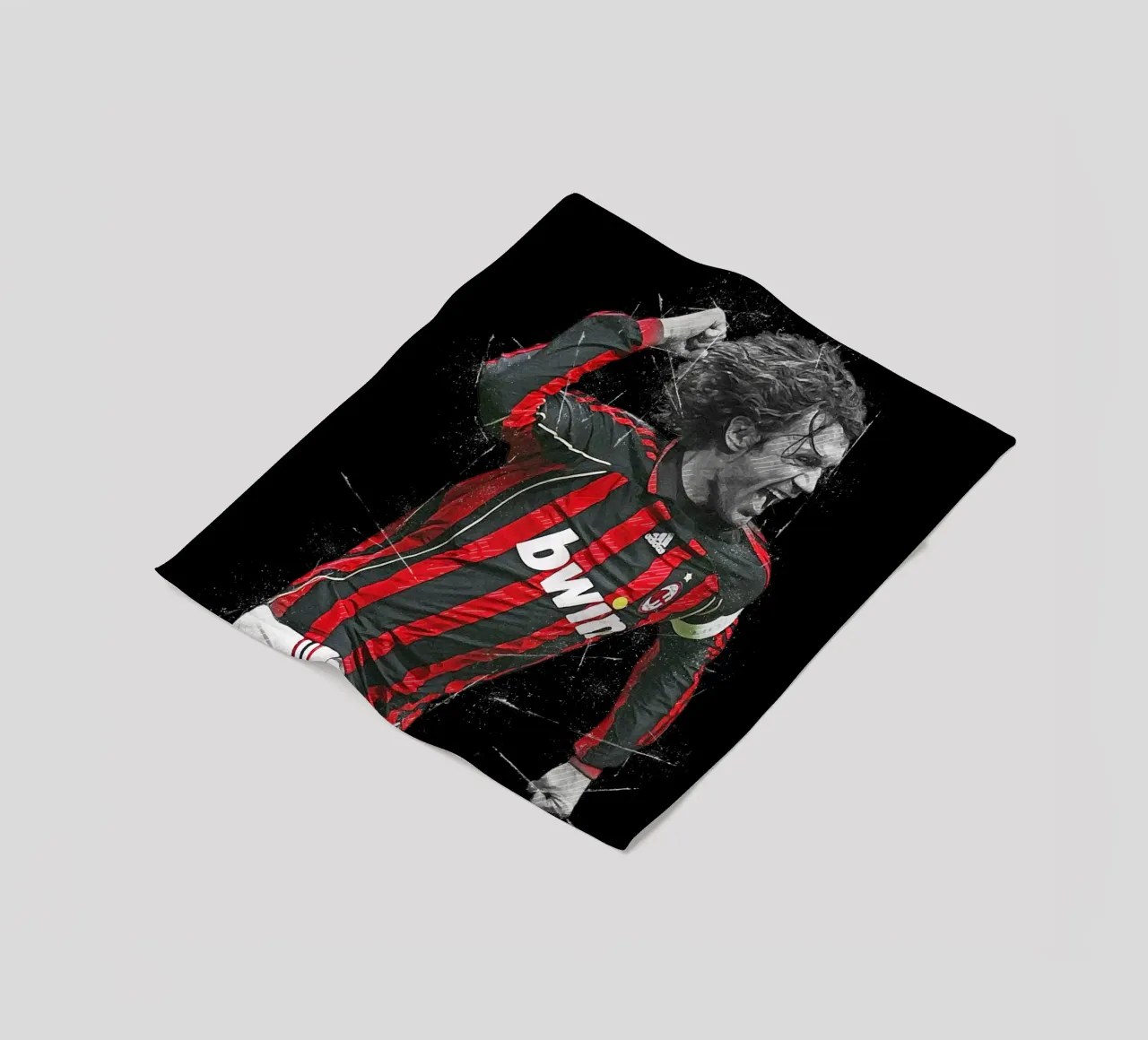 Paolo Maldini 1 coperta in pile da tenten