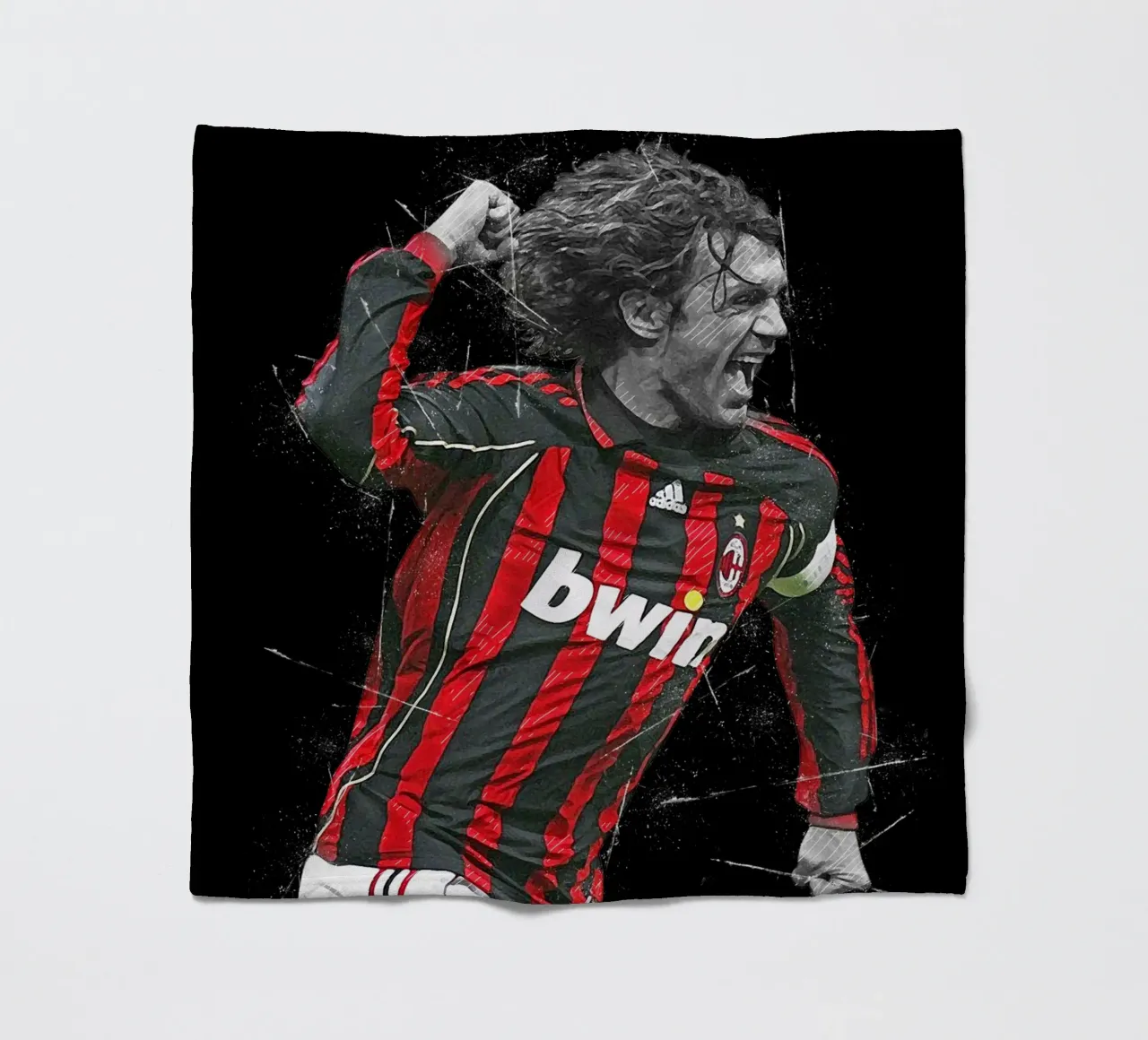 Paolo Maldini 1 coperta in pile da tenten