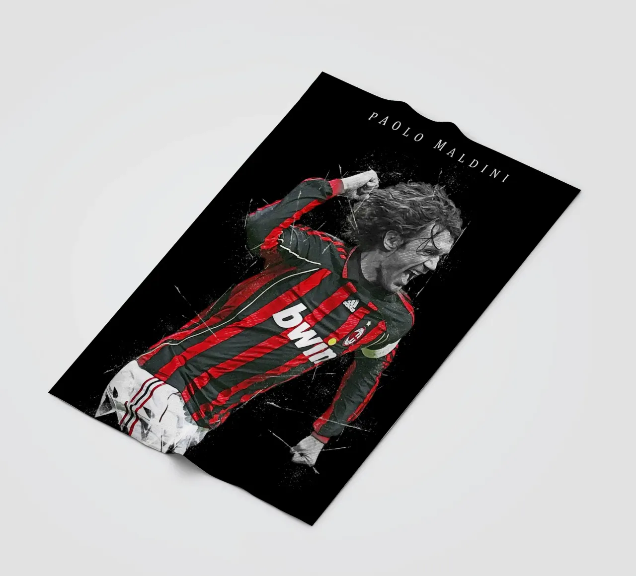Paolo Maldini 1 coperta in pile da tenten