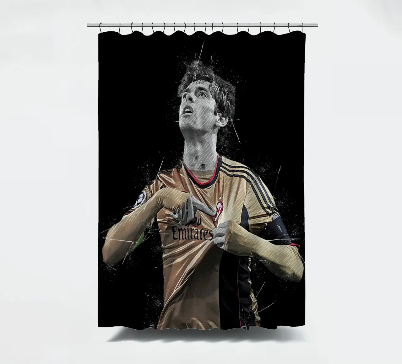 Ricardo Kaka shower curtain by tenten
