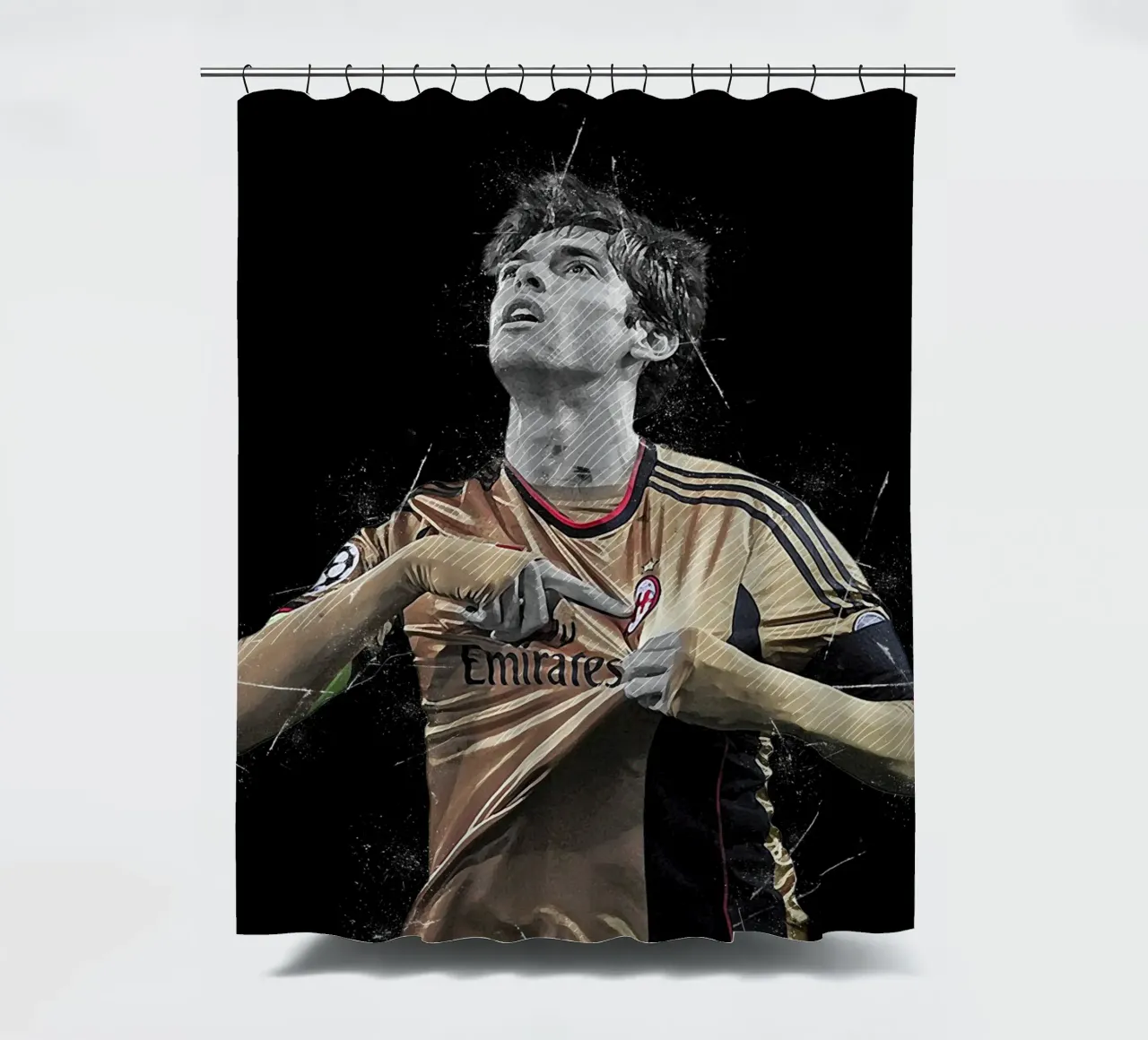 Ricardo Kaka shower curtain by tenten