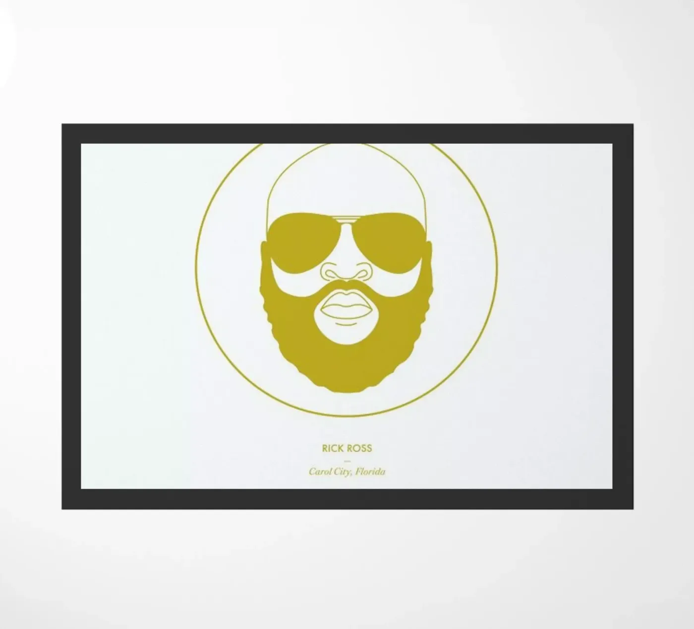 Rick Ross Fußmatte von Dean Smith