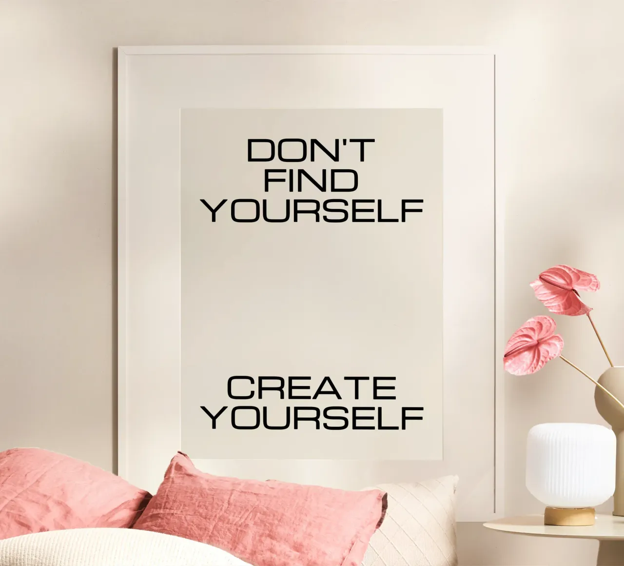 Finden Sie sich nicht selbst erschaffen Sie sich Zitat Poster von Paigaam Studio