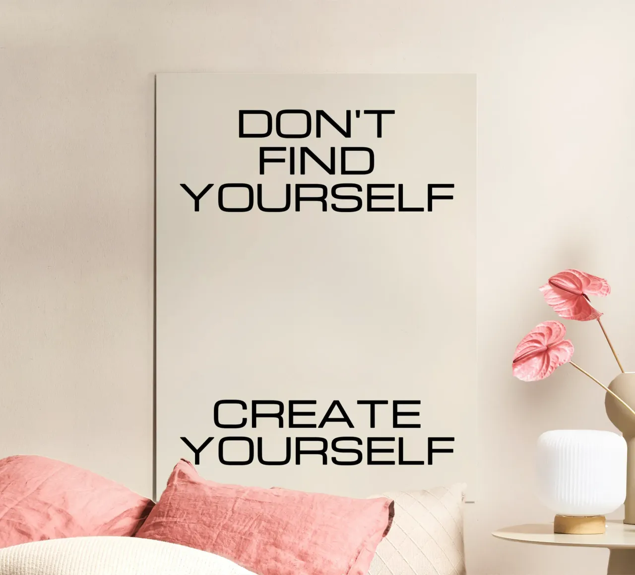 Finden Sie sich nicht selbst erschaffen Sie sich Zitat Poster von Paigaam Studio