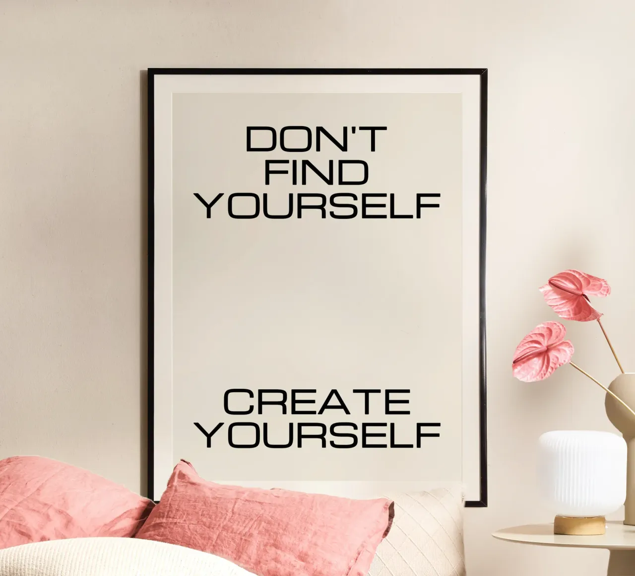 Finden Sie sich nicht selbst erschaffen Sie sich Zitat Poster von Paigaam Studio