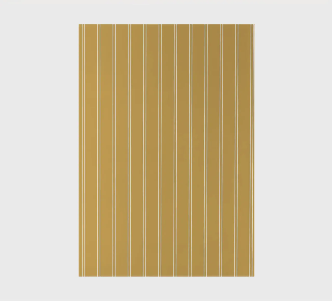 Minimal Basic Classic Pinstripe | Blanc sur jaune moutarde carnet de notes de Beauty in Simplicity