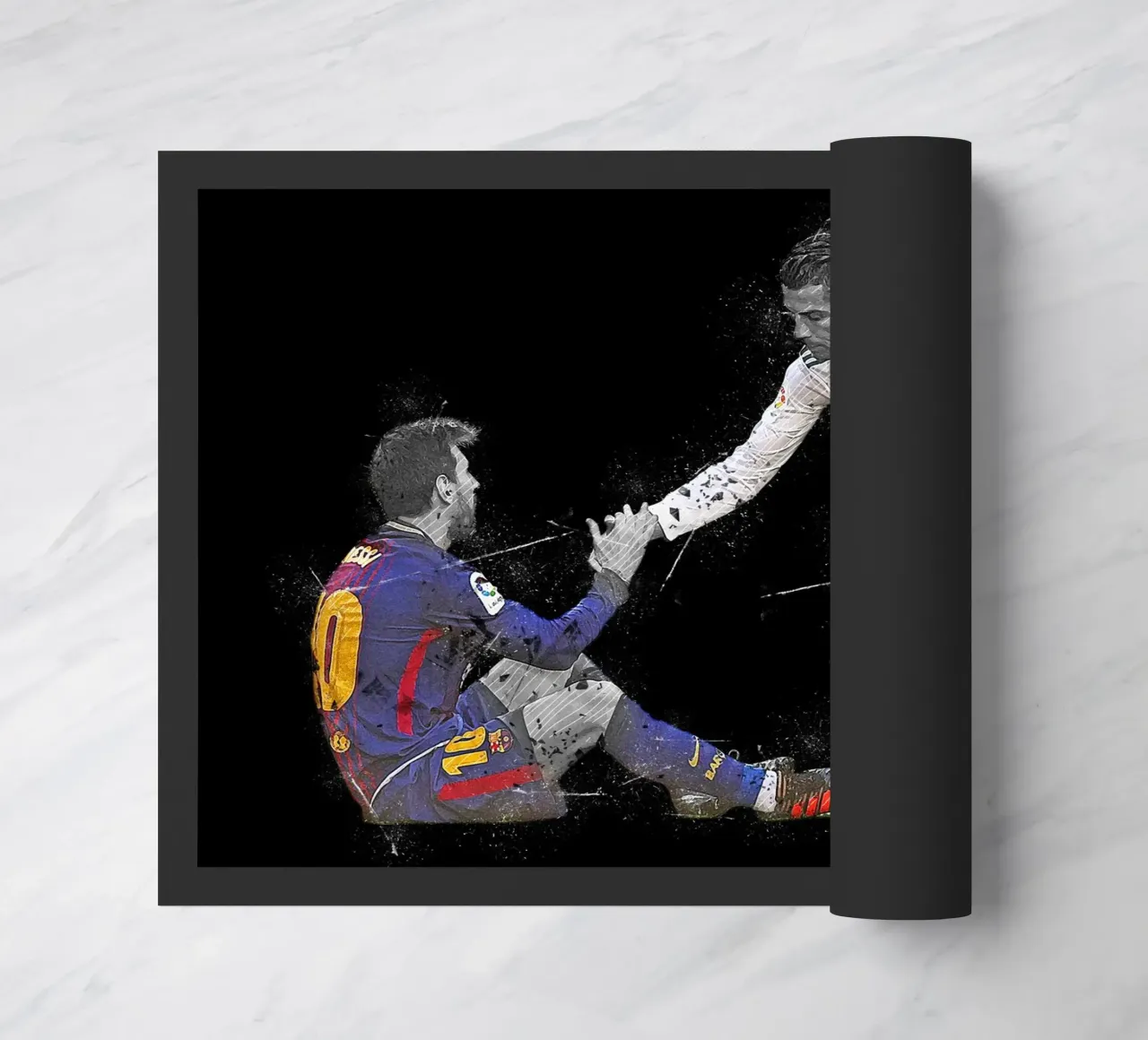 Ronaldo And Messi 1 zerbino da tenten