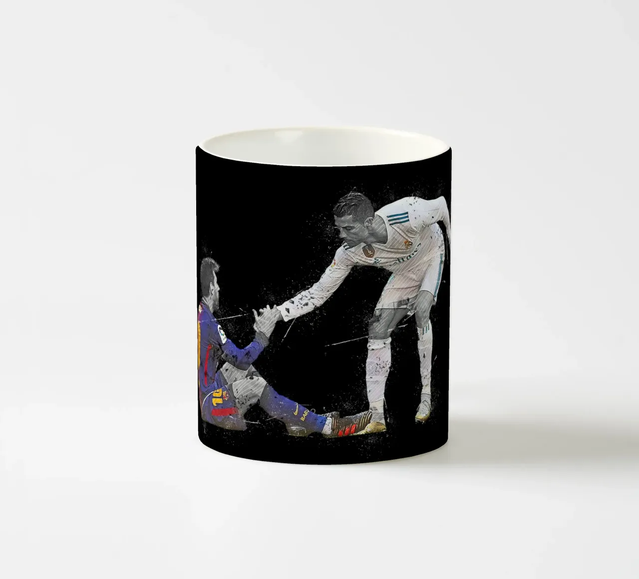 Ronaldo And Messi 1 tazza in ceramica da tenten