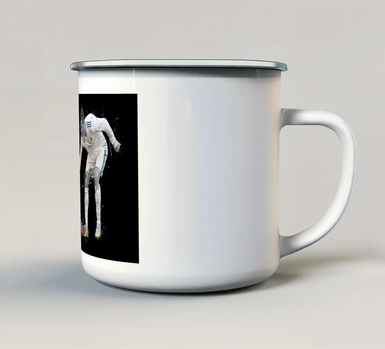 Ronaldo And Messi 1 tazza in smalto da tenten