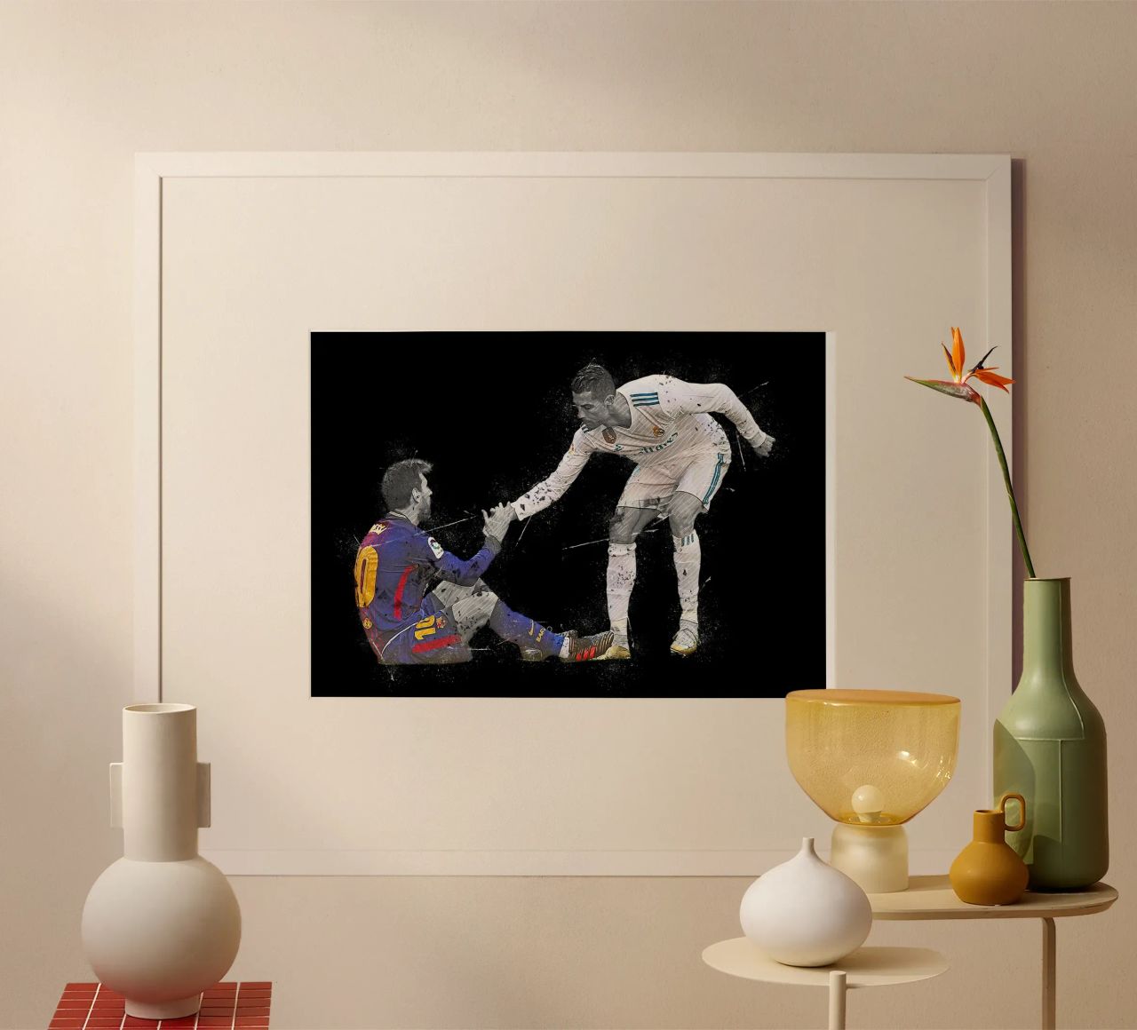 Ronaldo And Messi 1 poster by tenten