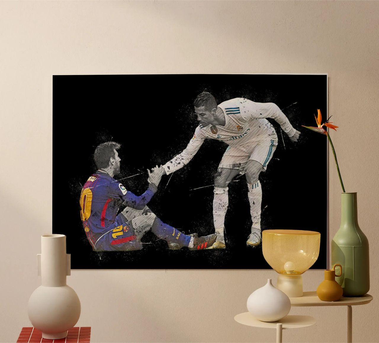 Ronaldo And Messi 1 poster by tenten