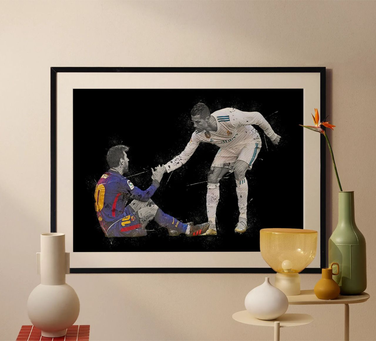 Ronaldo And Messi 1 poster by tenten
