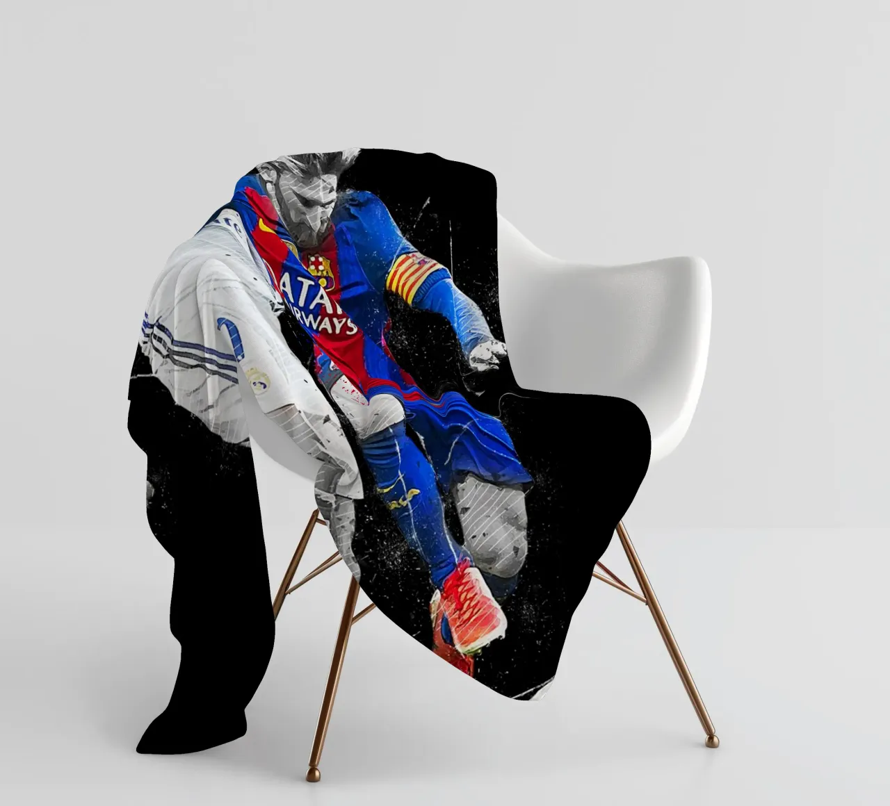Ronaldo And Messi 2 Fleecedecke von tenten