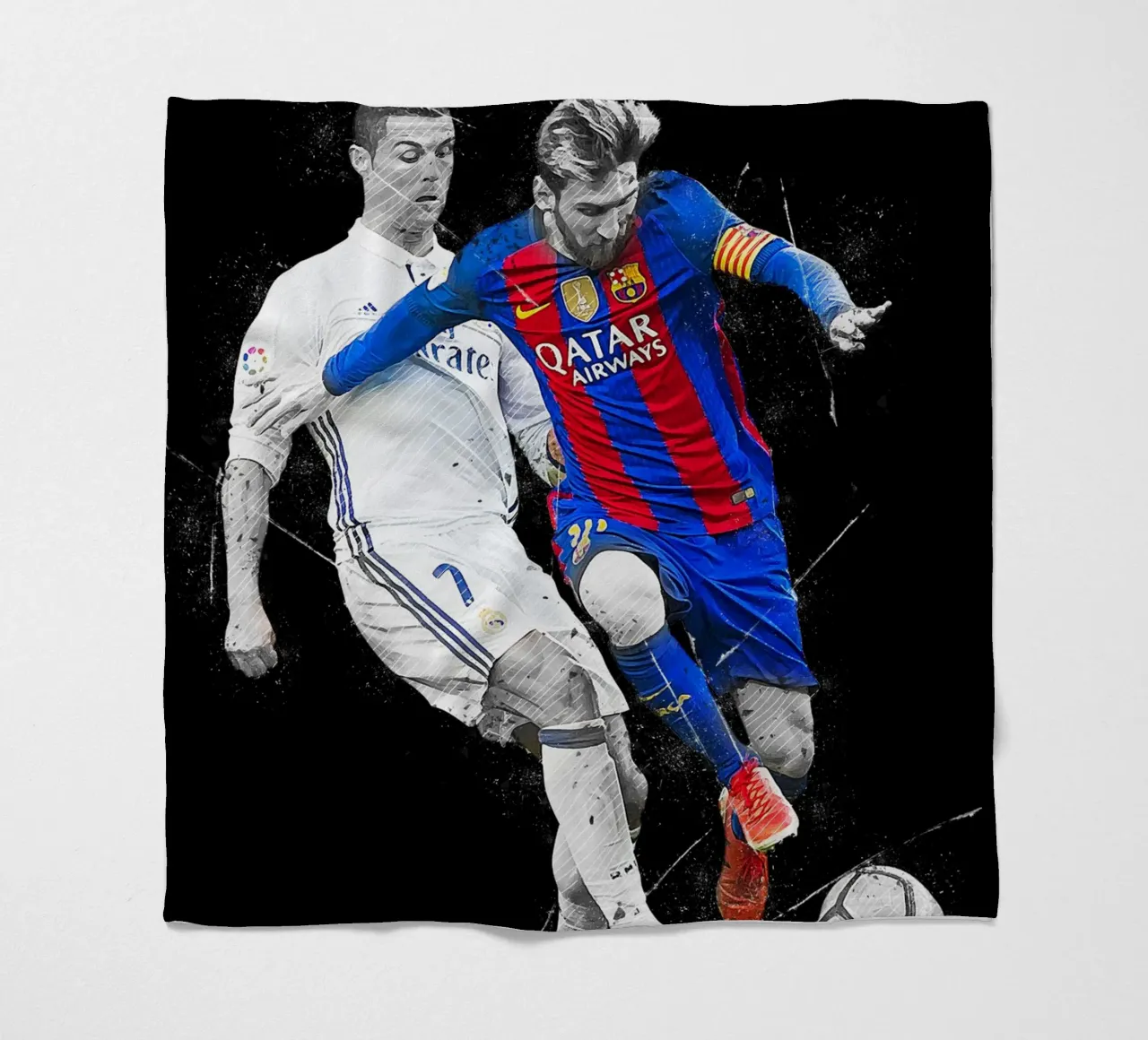 Ronaldo And Messi 2 Fleecedecke von tenten