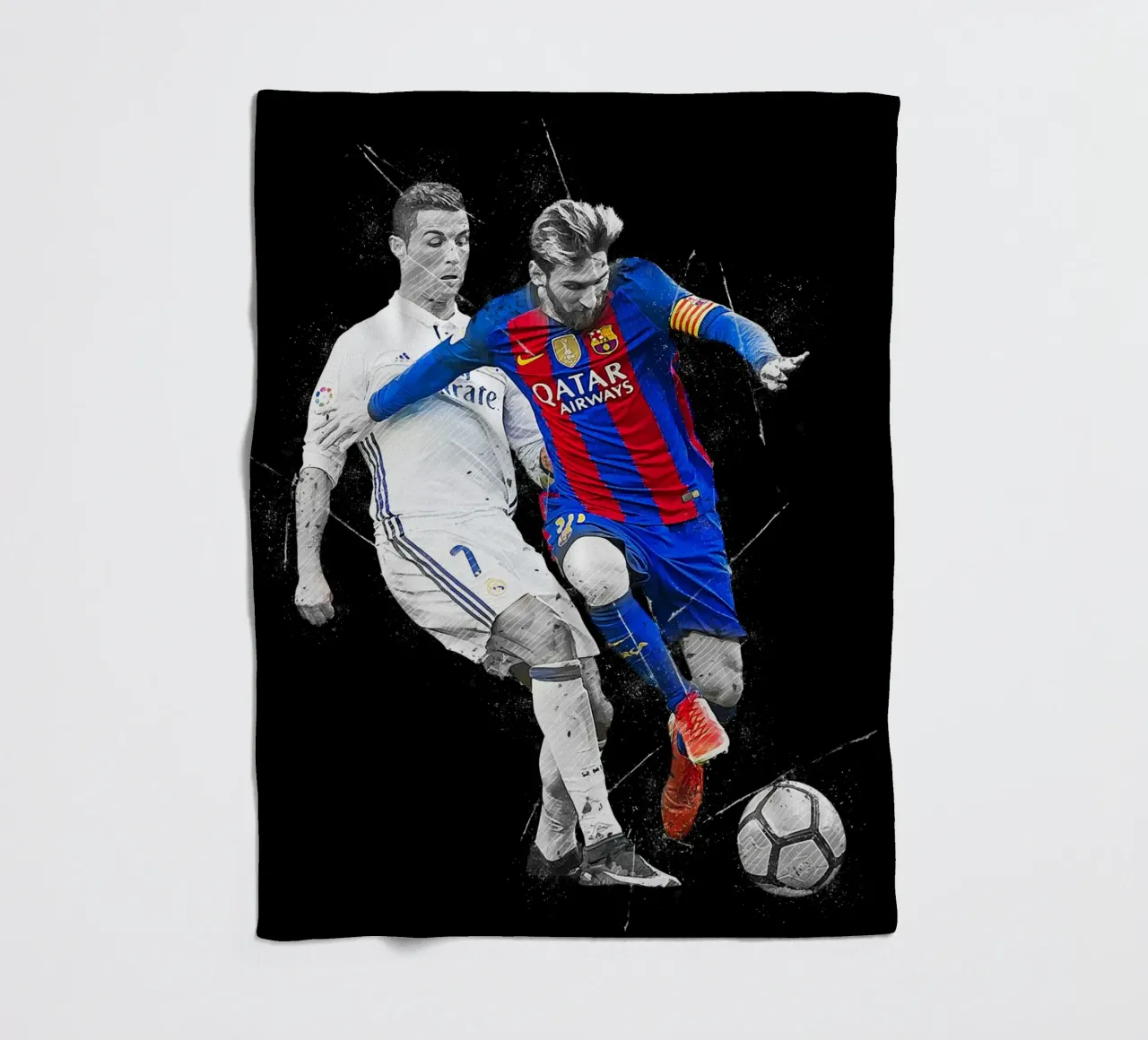 Ronaldo And Messi 2 Fleecedecke von tenten