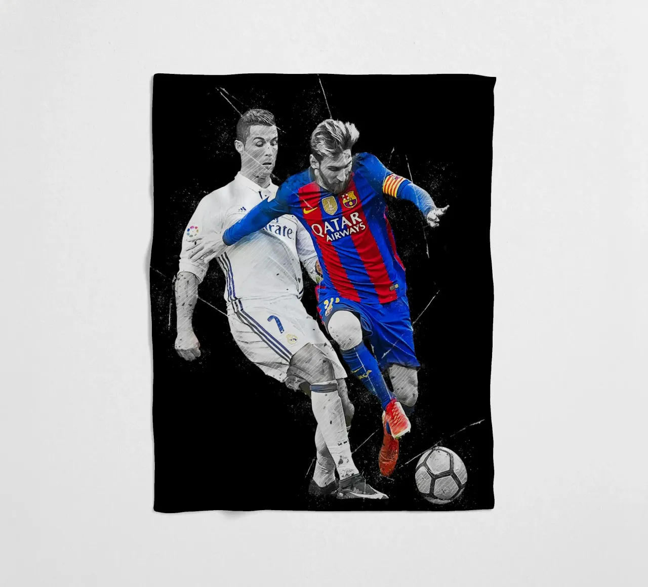 Ronaldo And Messi 2 Fleecedecke von tenten