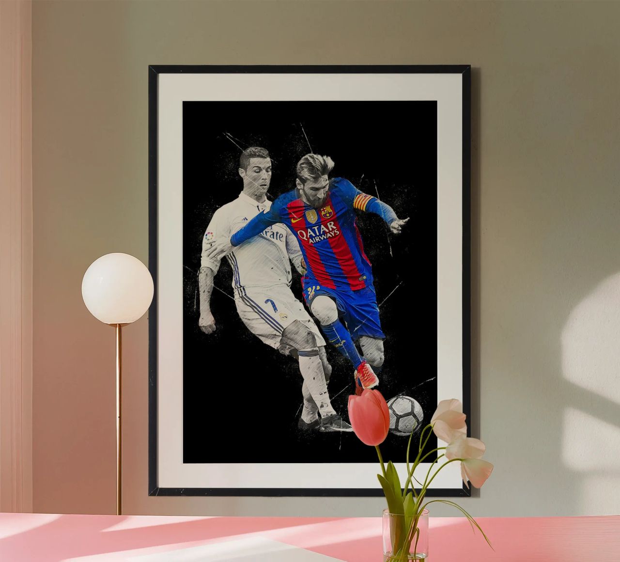 Ronaldo And Messi 2 poster by tenten