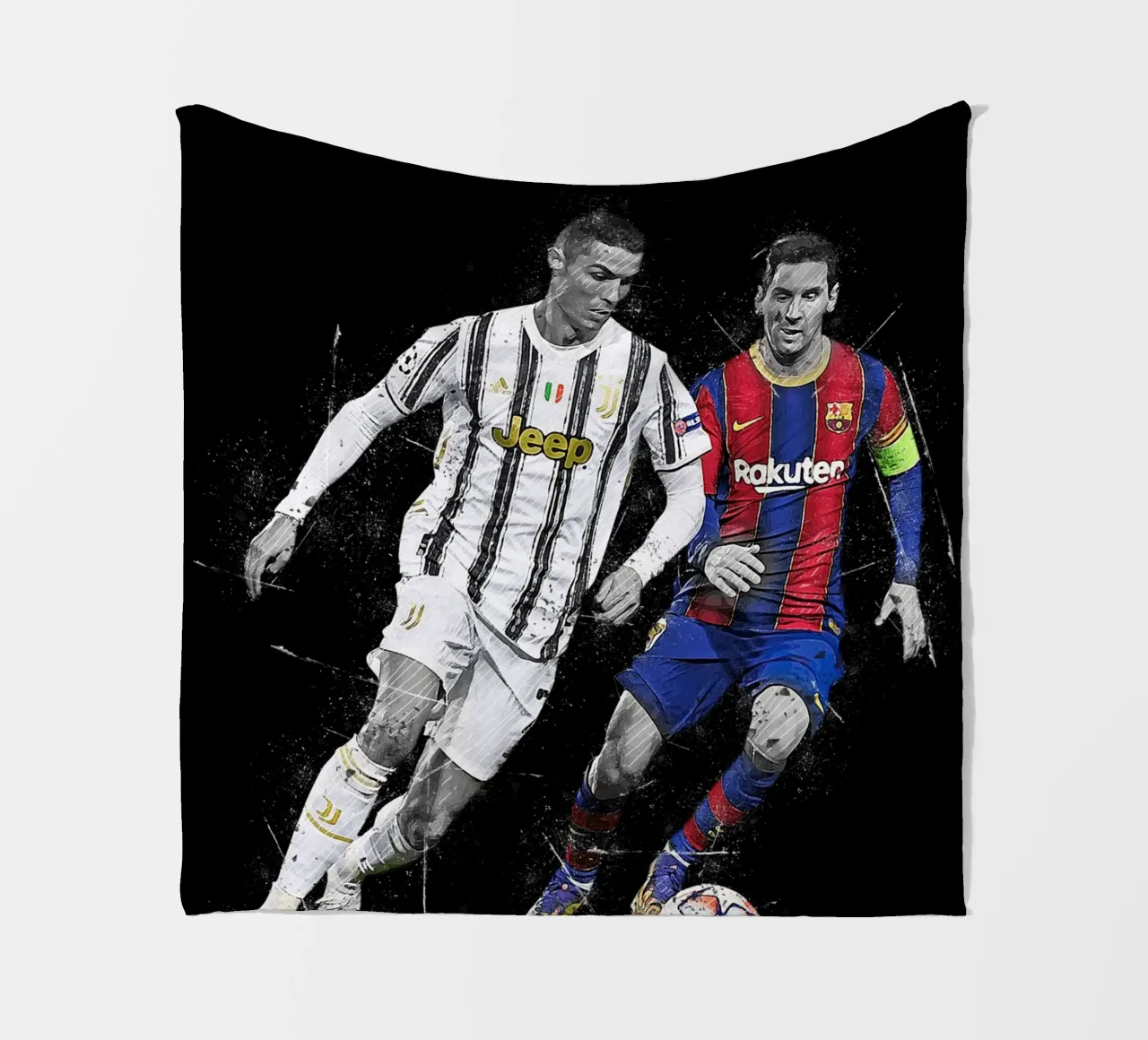 Ronaldo And Messi coperta in pile da tenten