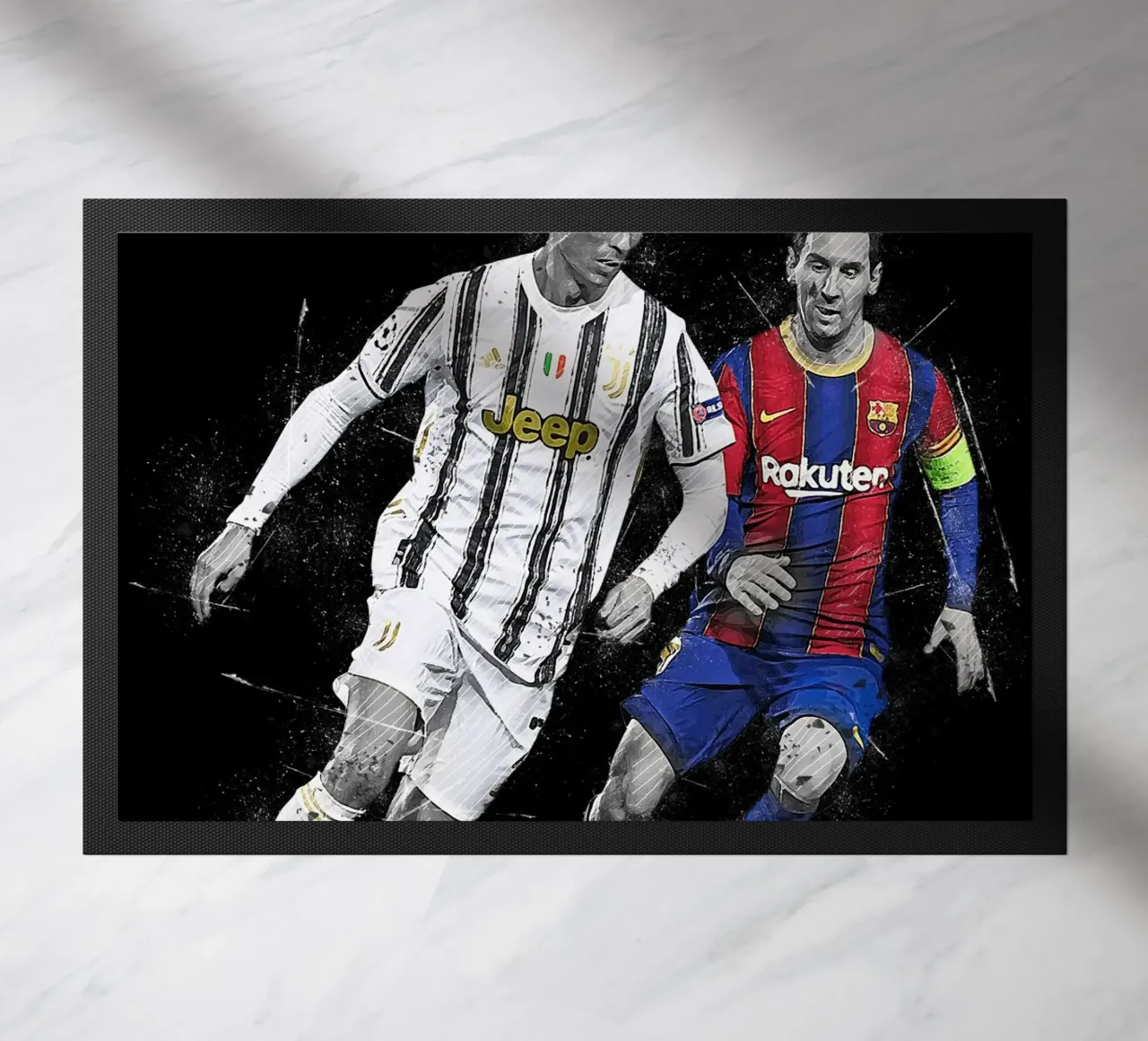 Ronaldo And Messi zerbino da tenten