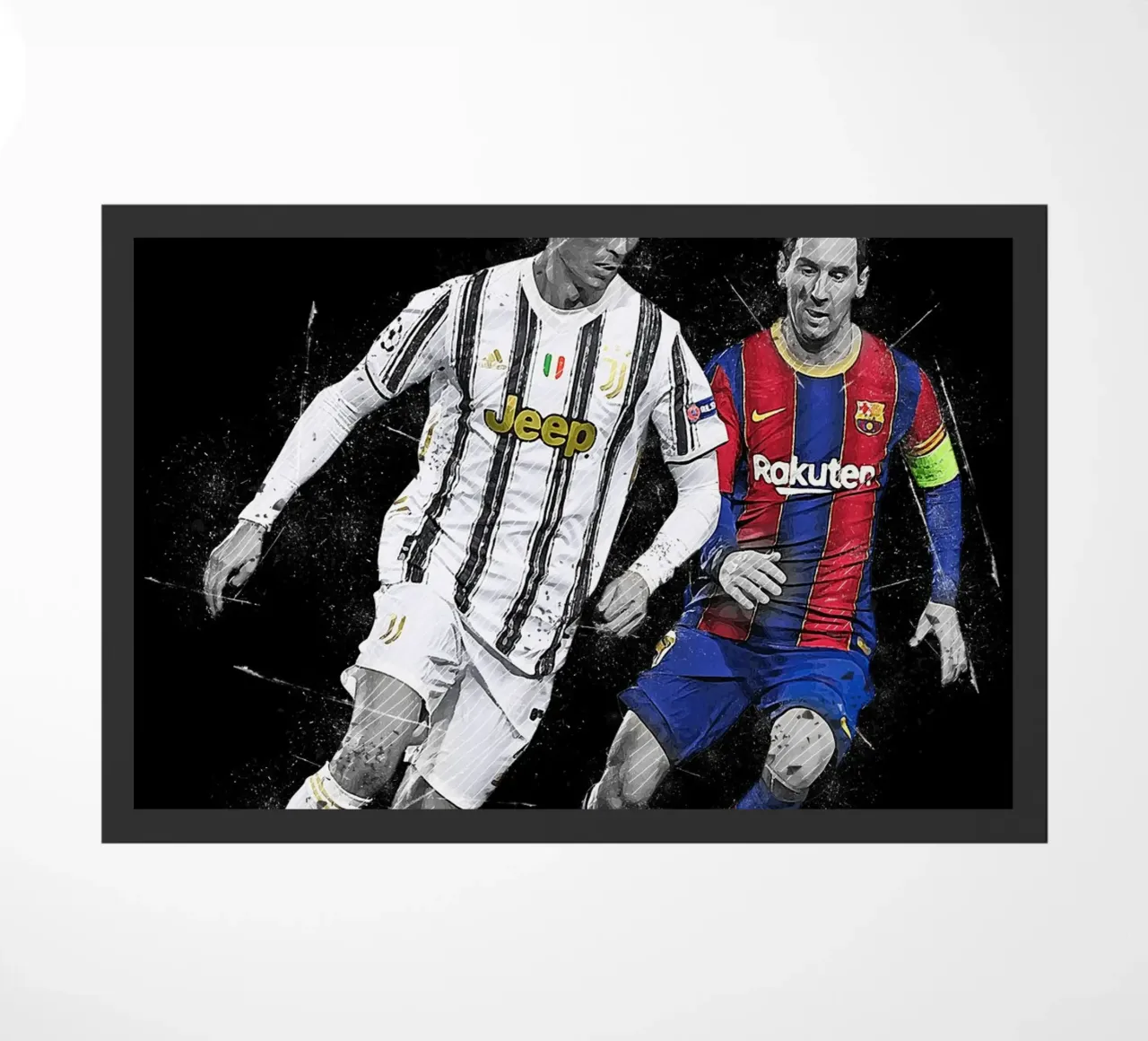Ronaldo And Messi zerbino da tenten