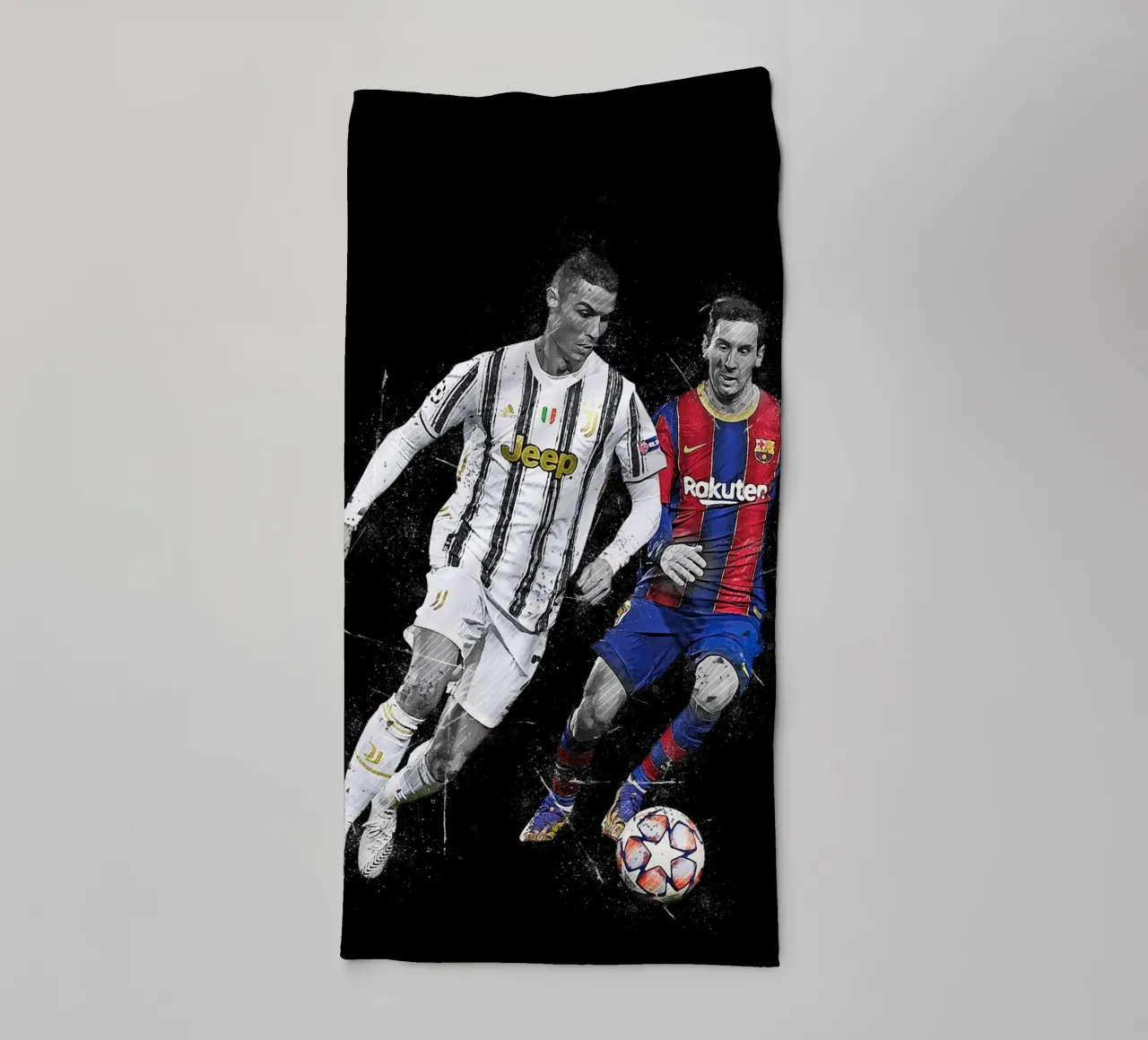 Ronaldo And Messi asciugamano da bagno da tenten