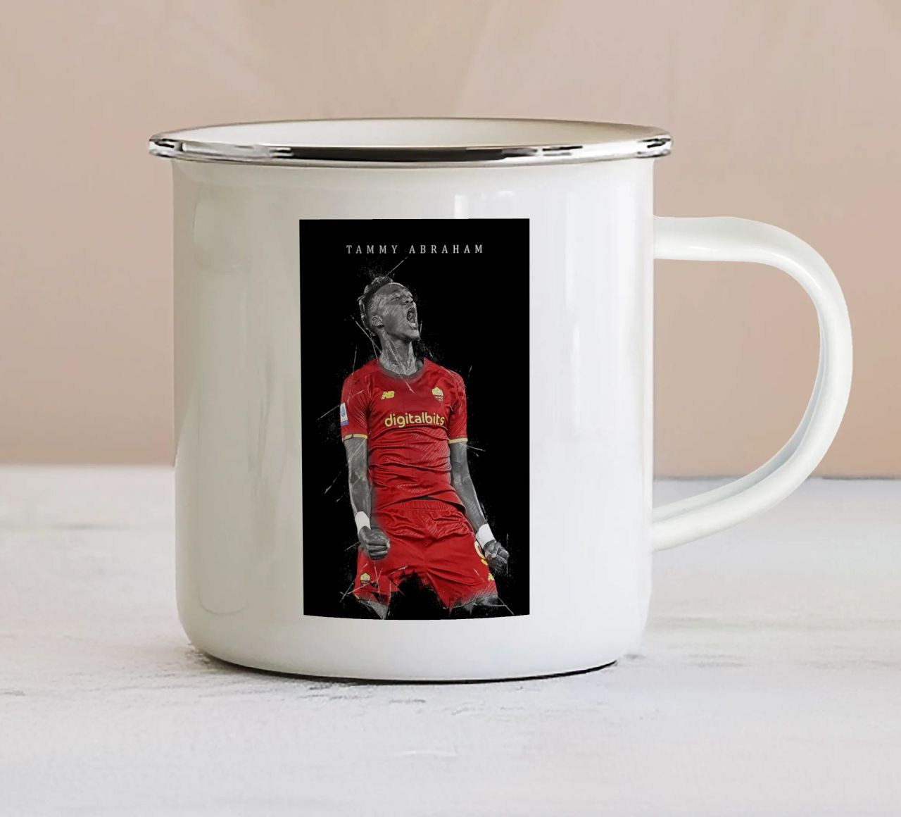 Tammy Abraham tazza in smalto da tenten