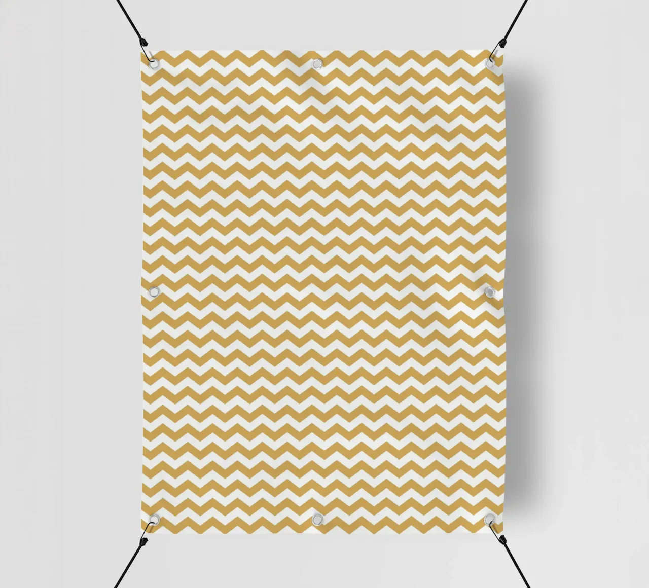 Minimal Chic Basic Chevron | Blanc et Jaune moutarde foncé bâche pvc de Beauty in Simplicity
