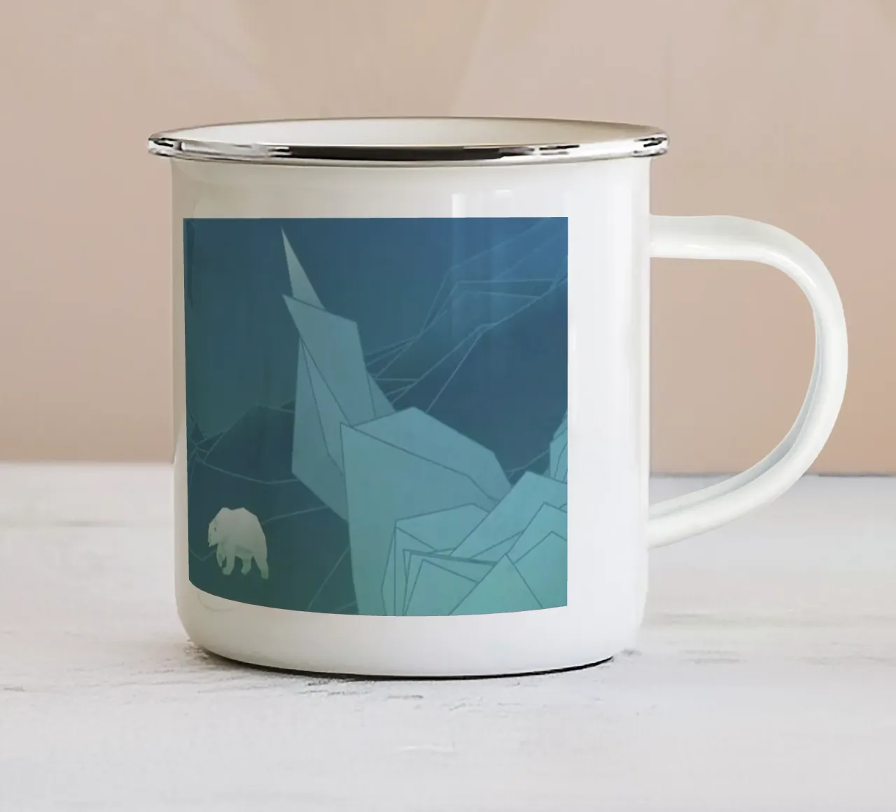 Polar tazza in smalto da Angelo Cerantola
