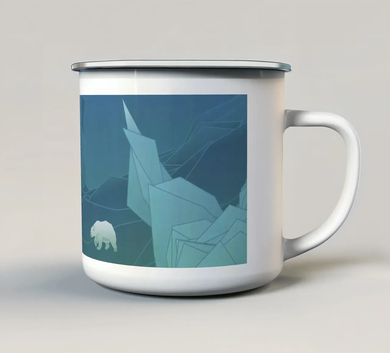 Polar tazza in smalto da Angelo Cerantola