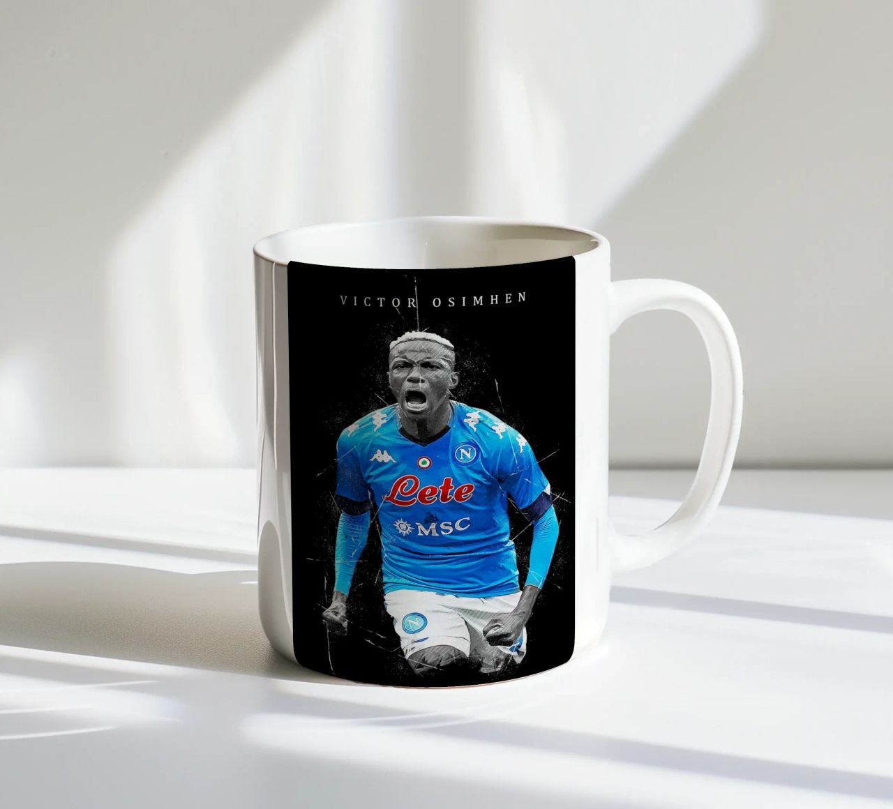 Victor Osimhen tazza in ceramica da tenten