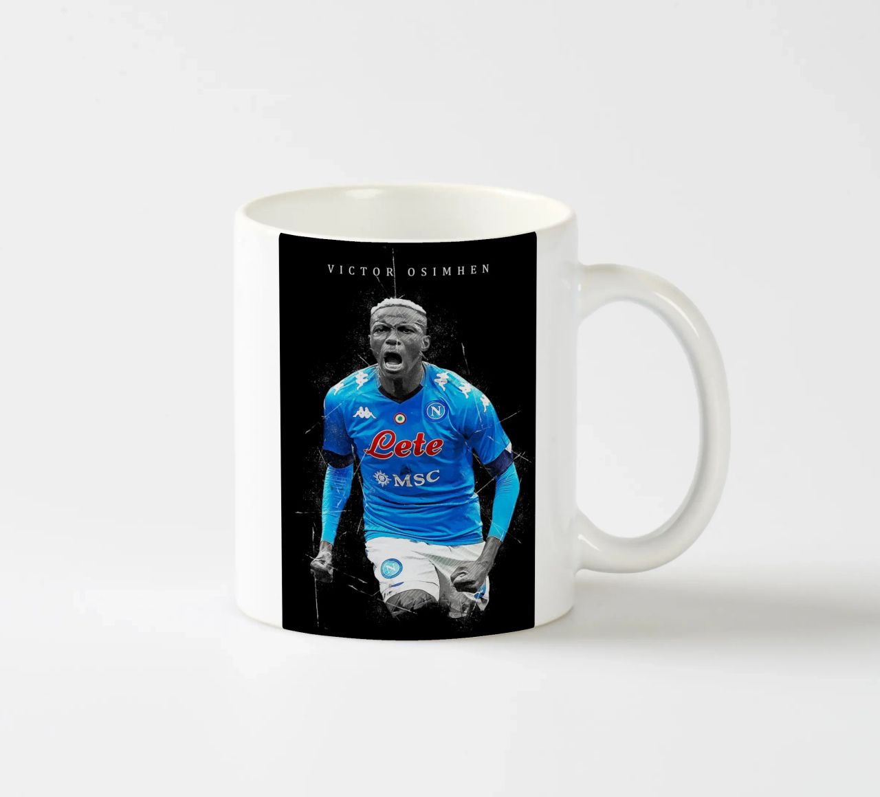 Victor Osimhen tazza in ceramica da tenten