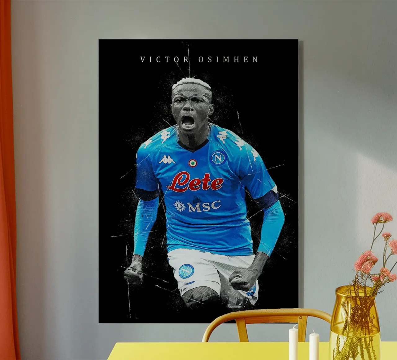 Victor Osimhen plexiglass da tenten