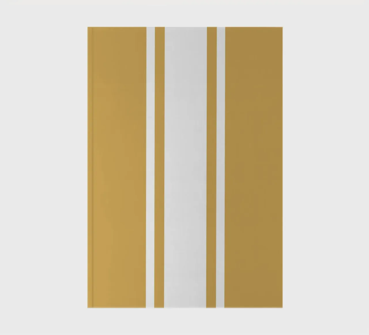 Basic Scandi Centered Stripes 1 | Blanc sur jaune moutarde carnet de notes de Beauty in Simplicity