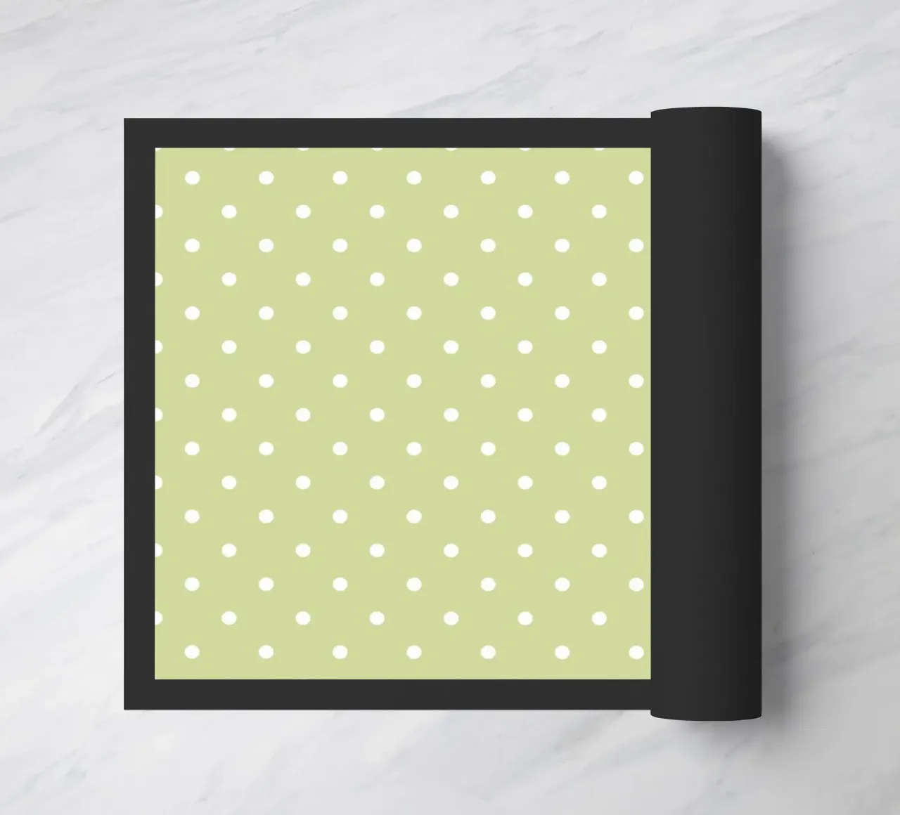 Minimal Chic Basic Classic Polka Dots | Bianco su verde mela zerbino da Beauty in Simplicity