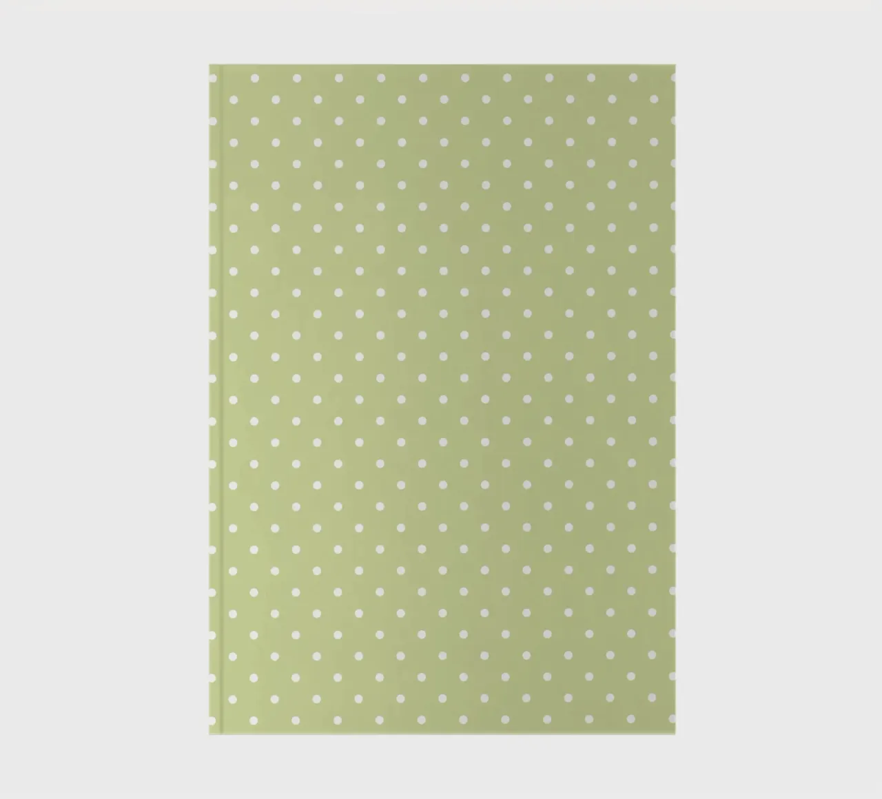 Minimal Chic Basic Classic Polka Dots | White on Apple Green notebook by Beauty in Simplicity