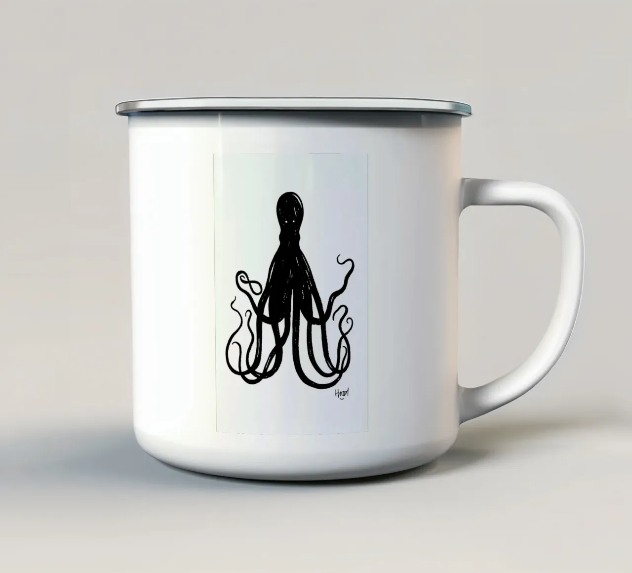 Octuple mug en émail de Richard Hood