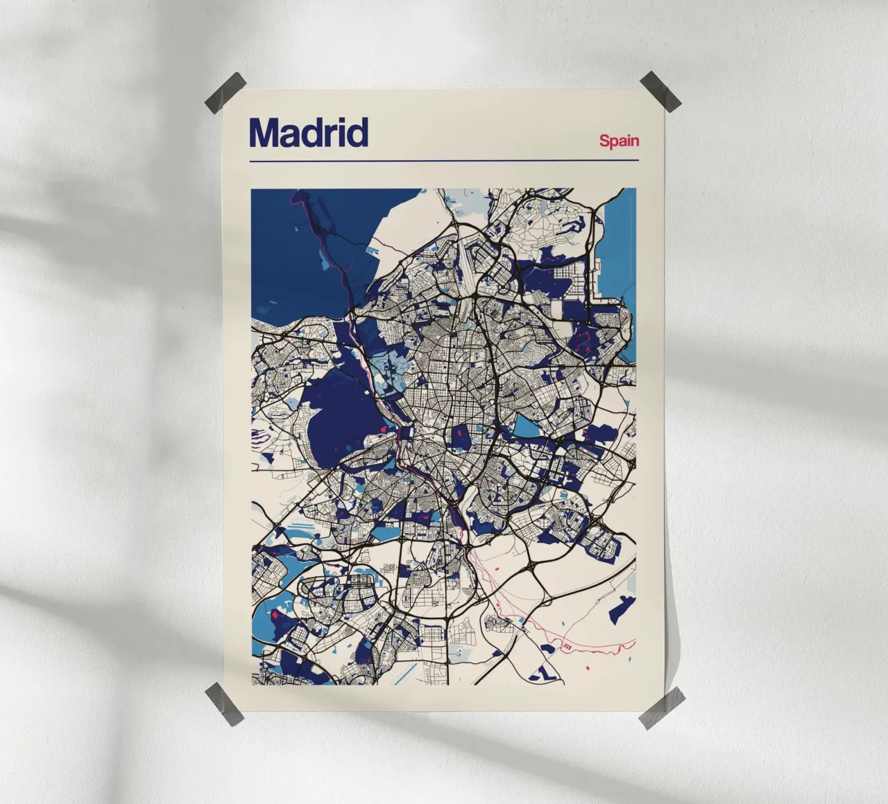 Madrid Essence poster con telaio in alluminio da MOOODZART