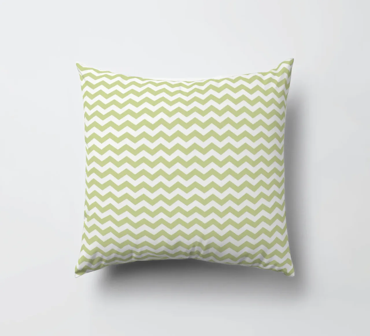 Minimal Chic Basic Standard Chevron | Bianco e verde pastello cuscino da Beauty in Simplicity