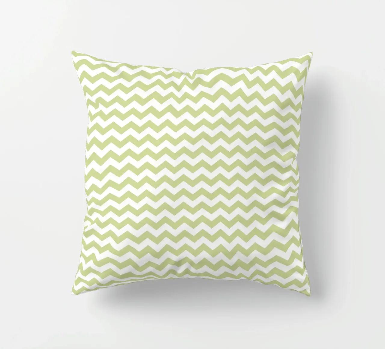 Minimal Chic Basic Standard Chevron | Bianco e verde pastello cuscino da Beauty in Simplicity