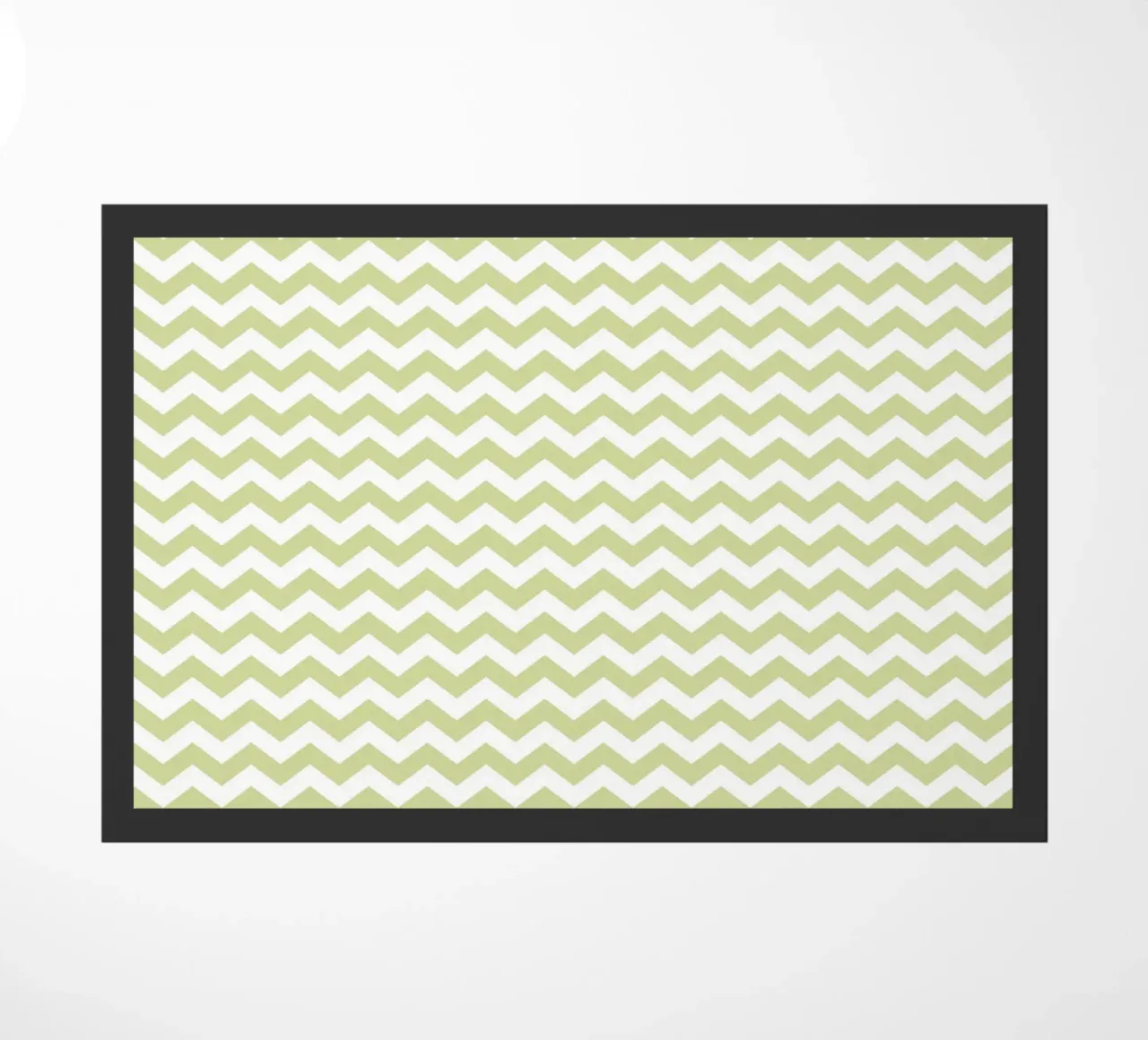 Minimal Chic Basic Standard Chevron | Bianco e verde pastello zerbino da Beauty in Simplicity