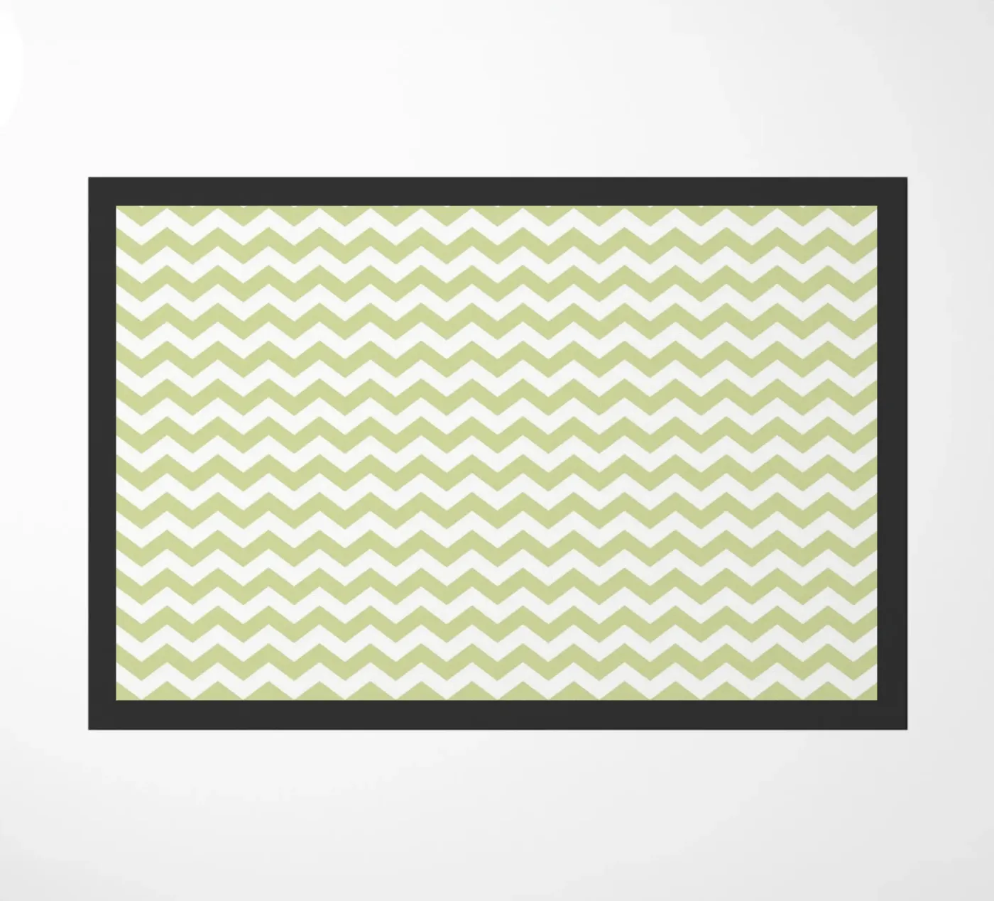 Minimal Chic Basic Standard Chevron | Bianco e verde pastello zerbino da Beauty in Simplicity