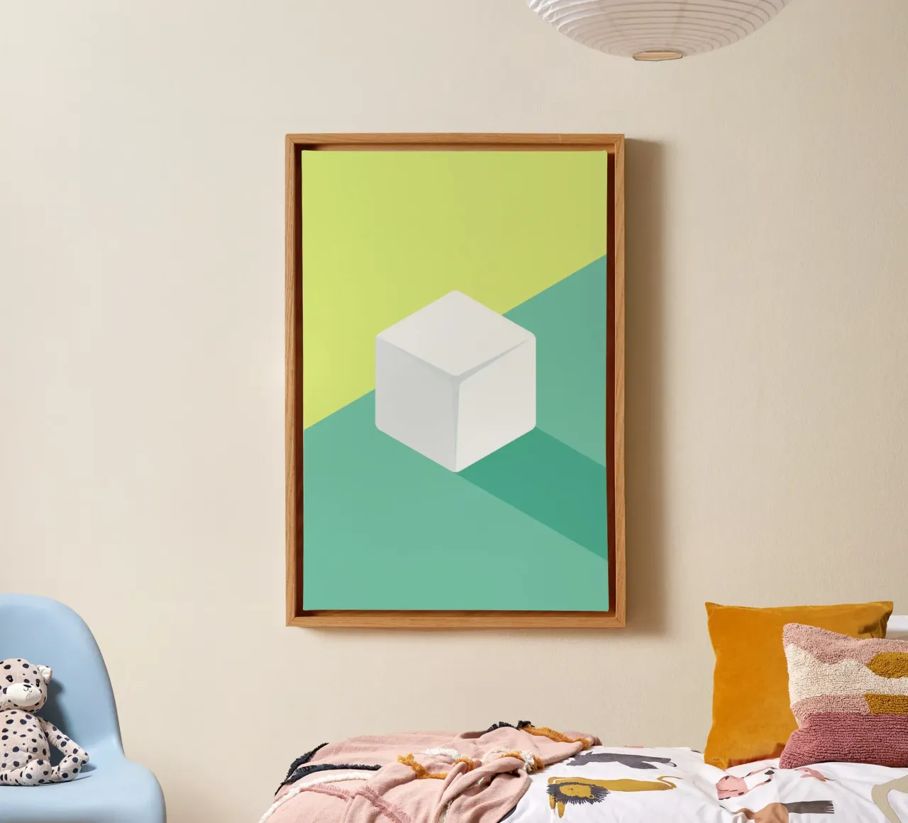 Sugarcube tela con Cornice a cassetta da BLAEK Design Studio