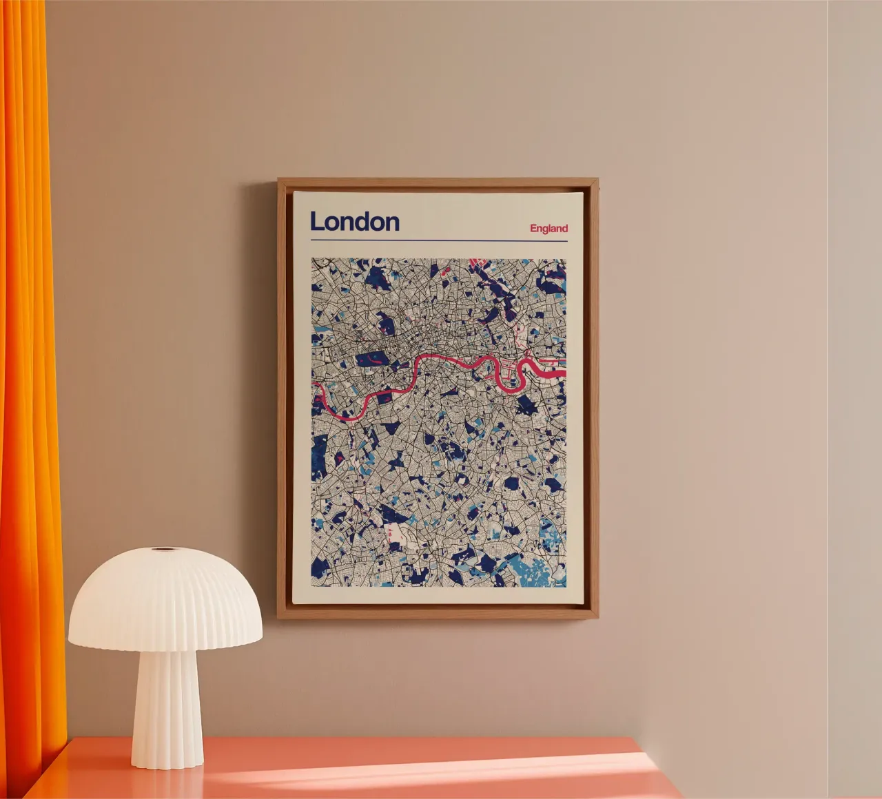 London Pulse tela con Cornice a cassetta da MOOODZART