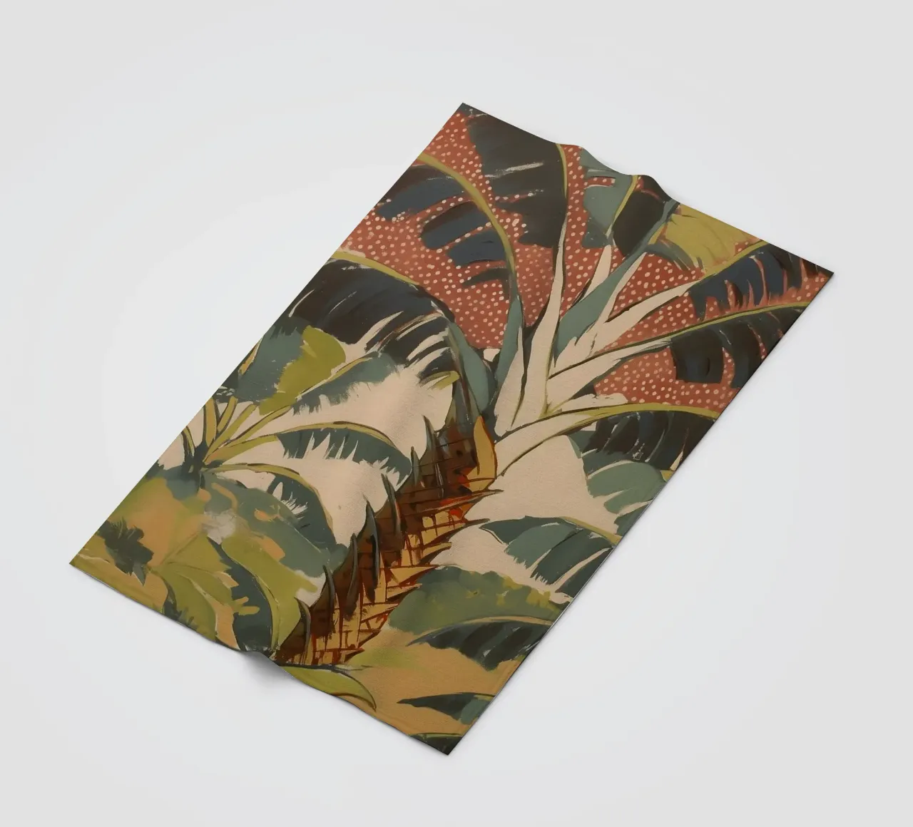 Paesaggio di palme in pastello coperta in pile da Carinaprint
