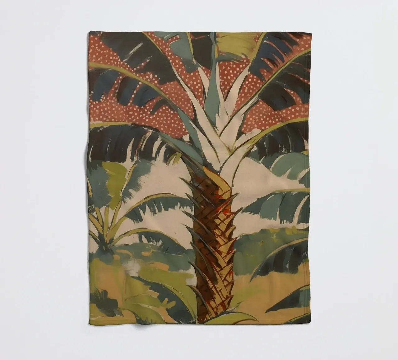 Paesaggio di palme in pastello coperta in pile da Carinaprint