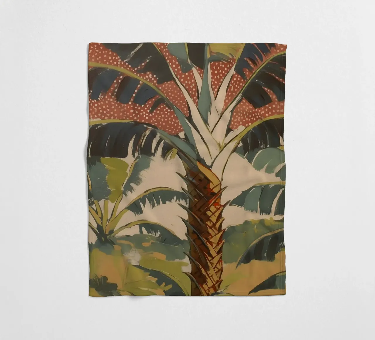 Paesaggio di palme in pastello coperta in pile da Carinaprint