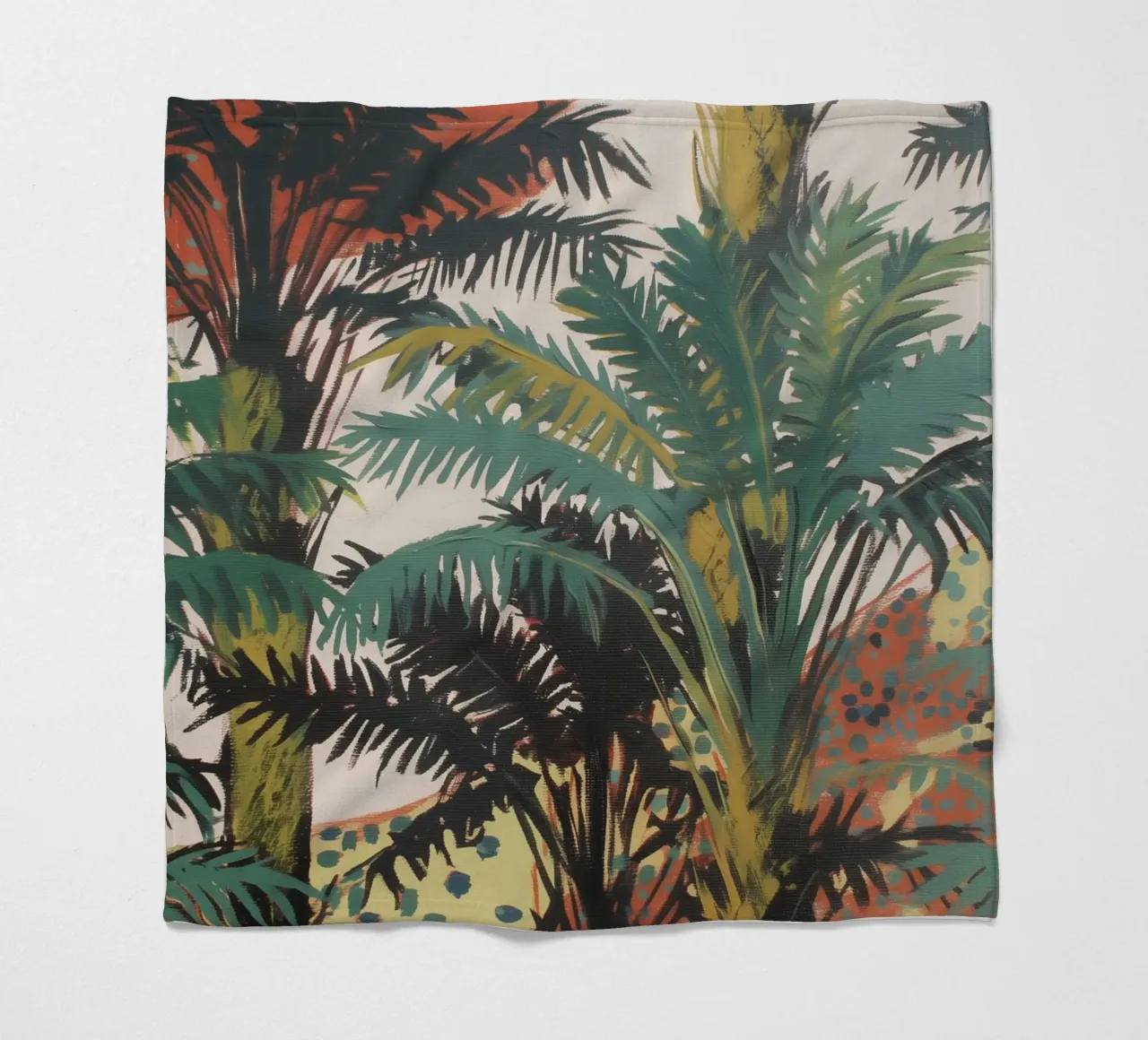 Illusione della palma tropicale coperta in pile da Carinaprint