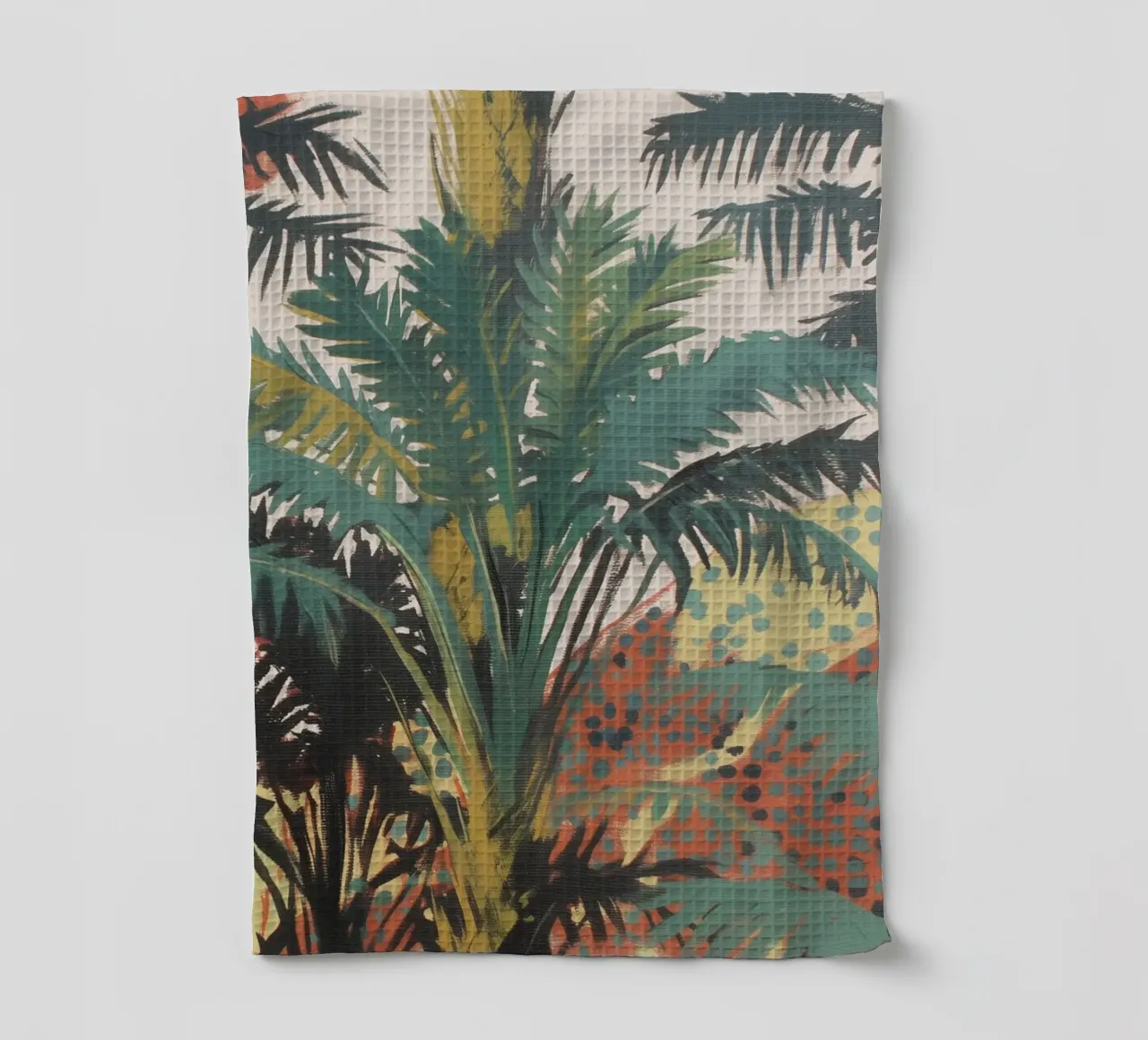 Illusione della palma tropicale canovaccio da cucina da Carinaprint