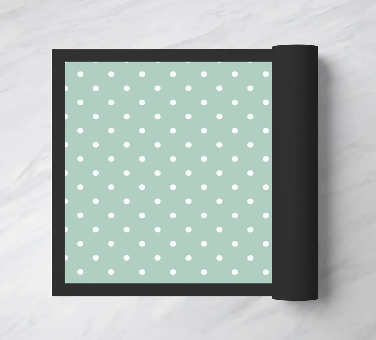 Minimal Chic Basic Classic Polka Dots | Bianco su Blu Verde zerbino da Beauty in Simplicity