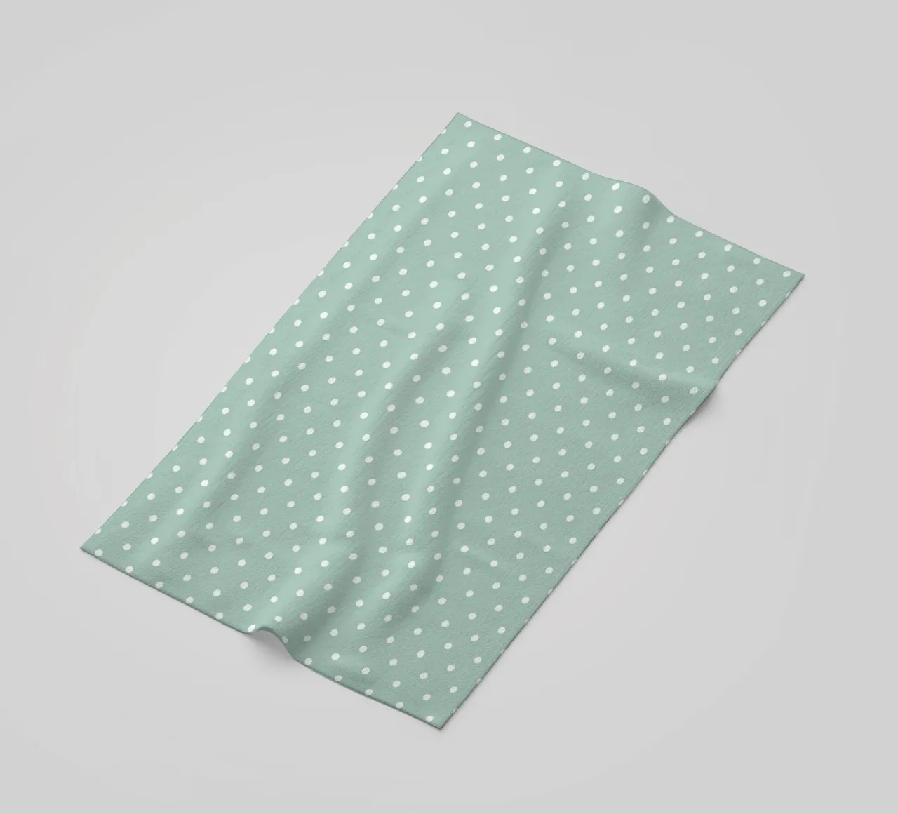 Minimal Chic Basic Classic Polka Dots | Bianco su Blu Verde telo mare da Beauty in Simplicity